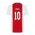 Camisola AFC Ajax Dusan Tadic 10 Equipamento Primeiro 2021-2022 Manga Curta